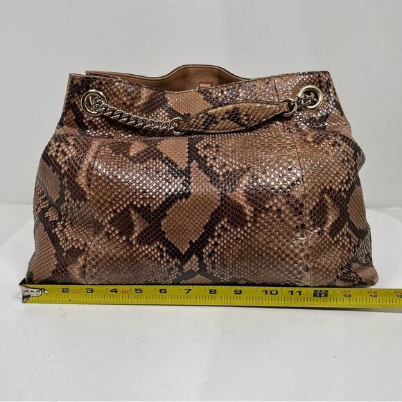 Gucci Soho Chain Strap Shoulder Bag Python Medium - Picture 9 of 13